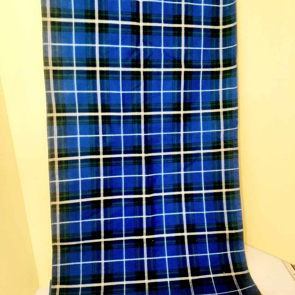 Large Nova Scotia Tartan Virgin Wool Lined Runner/Throw/Piano Scarf.